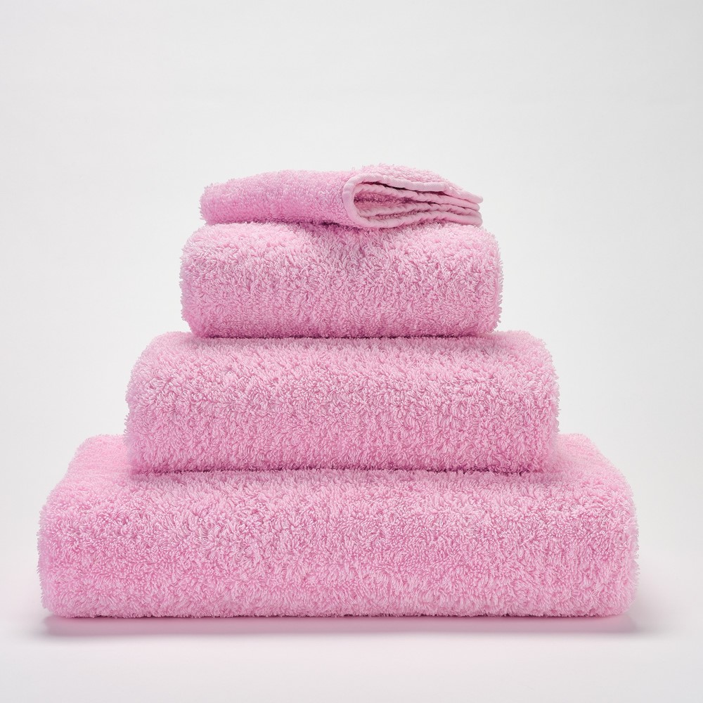 Super Pile Plain Bathroom Towels by Designer Abyss & Habidecor 501 in Pink Lady